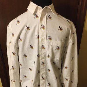 Disney Mickey Mouse Button Down Shirt